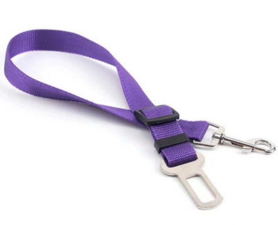Adjustable Dog Car Seatbelt - Clip-On Safety Buckle for Secure Travel