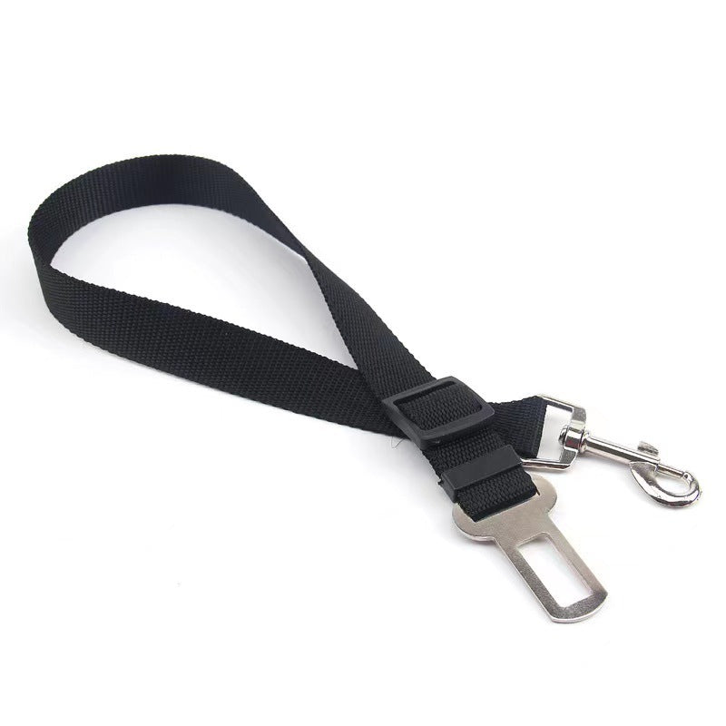 Adjustable Dog Car Seatbelt - Clip-On Safety Buckle for Secure Travel