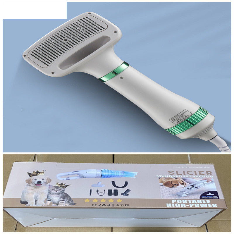 2-in-1 Pet Hair Dryer & Grooming Brush – Quiet & Fast Drying for Dogs and Cats