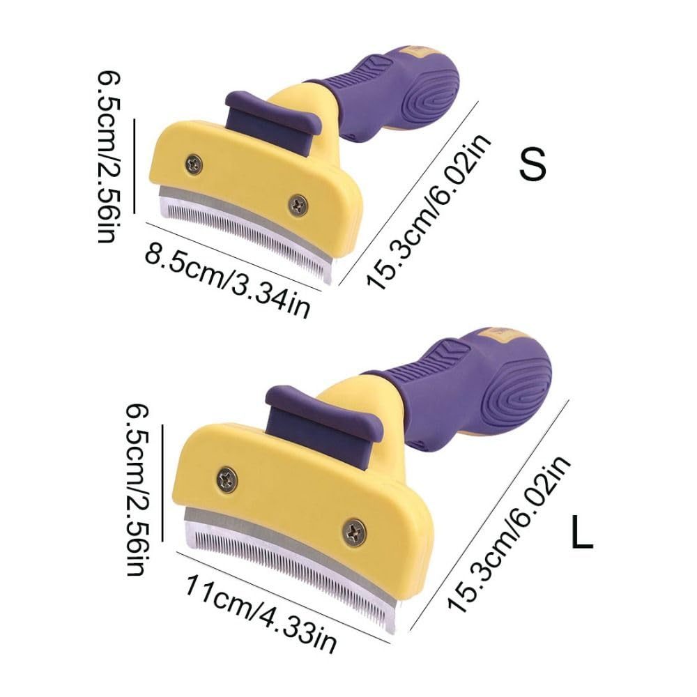 Deshedding Pet Brush – Large Grooming Comb for Dogs & Cats with Long Hair
