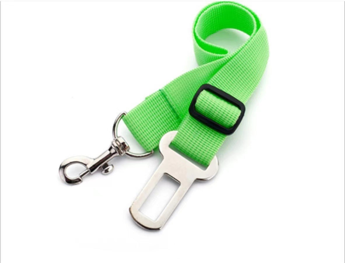 Adjustable Dog Car Seatbelt - Clip-On Safety Buckle for Secure Travel